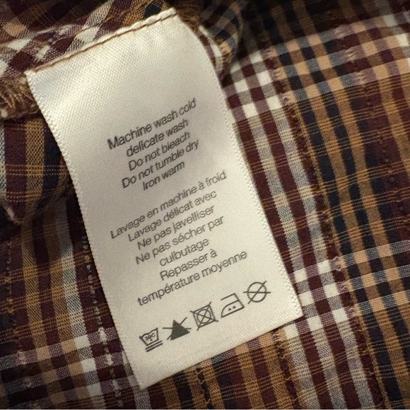 Veronica Beard Isabel Plaid Poof Sleeve Top - Picture 12 of 16